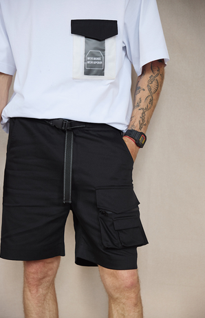 Men's cargo shorts Black byMe