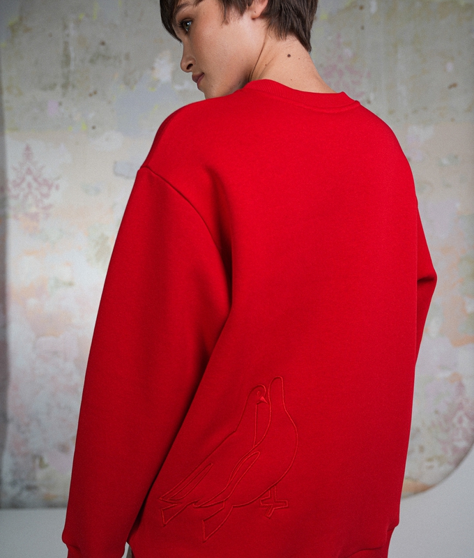 NoGarden Red Sweatshirt byMe