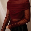 Лонгслів Burgundy off-shoulder byMe