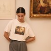 Жіноча кроп футболка з картиною "Селянська родина"