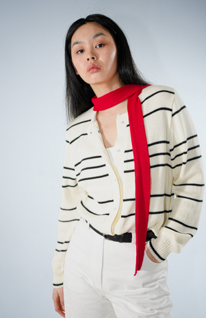 Кардиган Stripes молочний у смужку 50% бавовна, 50% акрил 1-26-pt-spr L-XL(р) byMe