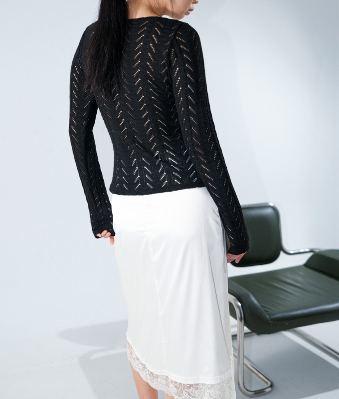 Лонгслів Lace Black byMe