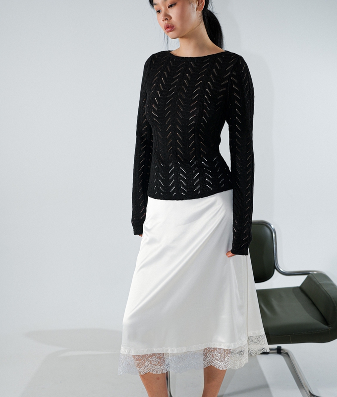 Лонгслів Lace Black byMe