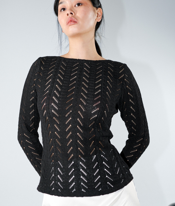 Лонгслів Lace Black byMe