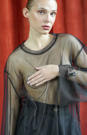 Лонгслів Veil шоколадний 100% поліестер 2-25-at-ln-shk L-XL(р) byMe