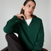 Поло вʼязаний Line Green смаргдовий 50% бавовна, 50% поліестер 2-25-at-pl-gr L-XL(р) byMe