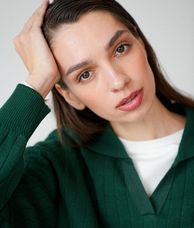 Green Knitted Polo byMe